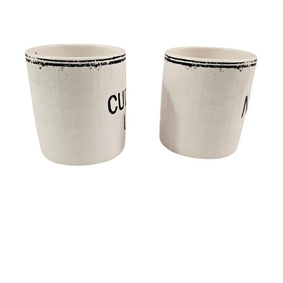 Pier 1 Imports CUDDLE UP & NEST 20 Oz Ironstone Coffee Tea Mugs – Set of 2 - Picture 6 of 14
